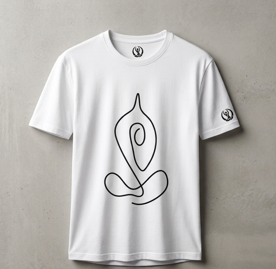 Namaskara line-art tee